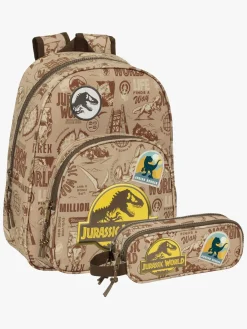 Børn JurassicWorld Tasker-Jurassic World Rygsæk 9L & Penalhus, Sand