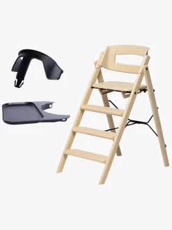 KAOS Højstole & Tilbehør-Klapp Højstol Recycled inkl. Beskyttelsesbøjle & Bakke, Desert Sand/Charcoal Black