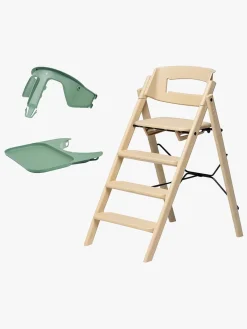 Højstole & Tilbehør|KAOS Klapp Højstol Recycled inkl. Beskyttelsesbøjle & Bakke, Desert Sand/Mineral Green
