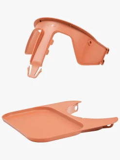 KAOS Højstole & Tilbehør-Klapp Højstol Recycled inkl. Beskyttelsesbøjle & Bakke, Charcoal Black/Terracotta Pink