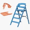 Højstole & Tilbehør|KAOS Klapp Højstol Recycled inkl. Beskyttelsesbøjle & Bakke, Swedish Blue/Terracotta Pink