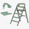 KAOS Højstole & Tilbehør-Klapp Højstol Recycled inkl. Beskyttelsesbøjle & Bakke, Mineral Green/Mineral Green