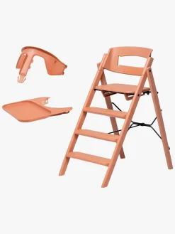 Højstole & Tilbehør|KAOS Klapp Højstol Recycled inkl. Beskyttelsesbøjle & Bakke, Terracotta Pink/Terracotta Pink