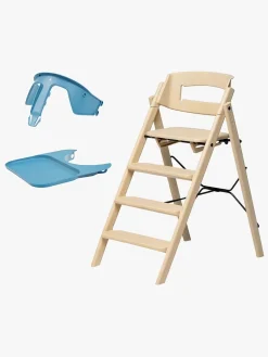 Højstole & Tilbehør|KAOS Klapp Højstol Recycled inkl. Beskyttelsesbøjle & Bakke, Desert Sand/Swedish Blue