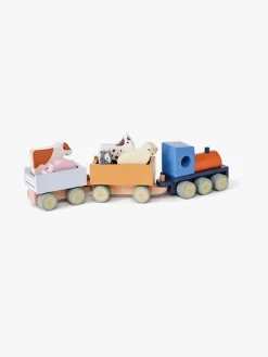 Babylegetøj|KidsConcept Kid's Concept Aiden Tog med Bondegårdsdyr