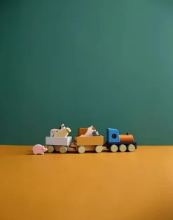 Babylegetøj|KidsConcept Kid's Concept Aiden Tog med Bondegårdsdyr