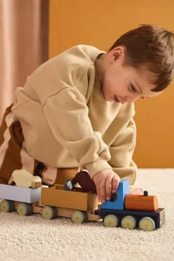 Babylegetøj|KidsConcept Kid's Concept Aiden Tog med Bondegårdsdyr