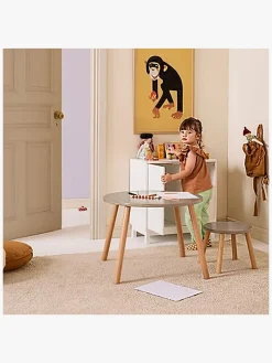 Børn KidsConcept Børnemøbler-Kids Concept Bord & Stole, Lysebrun