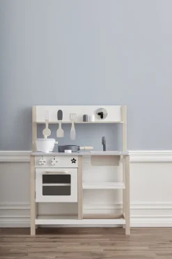 KidsConcept Rolleleg-Kid's Concept Legekøkken, Natur/Hvid