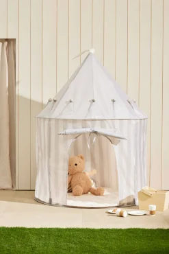Legetelte & -Tunneler|KidsConcept Kids Concept Stribet Legetelt, Grå Grå