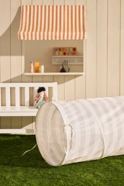 Legetelte & -Tunneler|KidsConcept Kids Concept Stribet Legetunnel, Grå Grå
