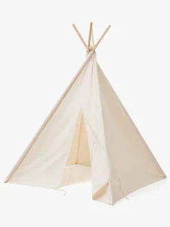 Interiør|KidsConcept Kids Concept Tipi-Telt Mini, Natur Hvid