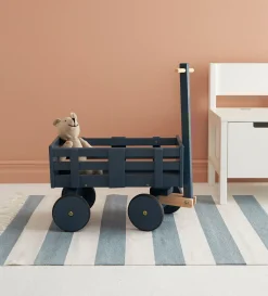 KidsConcept Dukker & Bamser-Kids Concept Trækvogn Carl Larsson, Blå