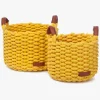 Opbevaring|KidsDepot Korbo Opbevaringskurv Medium 2-pak, Yellow