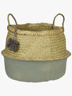 Børn KidsDepot Opbevaring-PomPom Opbevaringskurv Large, Seagreen