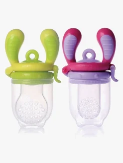 Spisetid|Kidsme Food Feeder 2 stk, Lilla/Lime Flerfarvet
