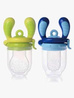 Kidsme Spisetid-Food Feeder 2-pak, Blå/Lime