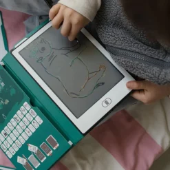 Kreativt Legetøj|Kidywolf KIDYDRAW MINI Tegnetablet LCD Verdens Dyr Grøn