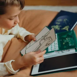 Kreativt Legetøj|Kidywolf KIDYDRAW MINI Tegnetablet LCD Verdens Dyr Grøn