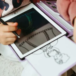 Kreativt Legetøj|Kidywolf KIDYDRAW MINI Tegnetablet LCD Prinsesse Rød