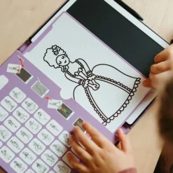 Kreativt Legetøj|Kidywolf KIDYDRAW MINI Tegnetablet LCD Prinsesse Rød