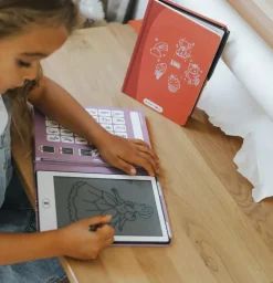 Kreativt Legetøj|Kidywolf KIDYDRAW MINI Tegnetablet LCD Prinsesse Rød