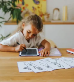 Kreativt Legetøj|Kidywolf KIDYDRAW MINI Tegnetablet LCD Prinsesse Rød