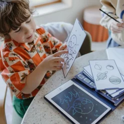 Kreativt Legetøj|Kidywolf KIDYDRAW MINI Tegnetablet LCD Galakse Blå