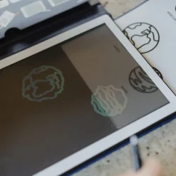 Kreativt Legetøj|Kidywolf KIDYDRAW MINI Tegnetablet LCD Galakse Blå