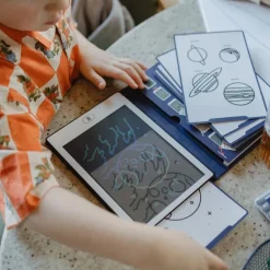 Kreativt Legetøj|Kidywolf KIDYDRAW MINI Tegnetablet LCD Galakse Blå