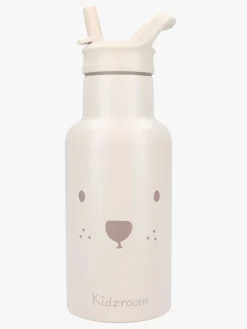 Spisetid|Kidzroom Beary Excited  Rustfrit stål Drikkedunk 350ml, Beige