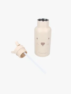 Spisetid|Kidzroom Beary Excited  Rustfrit stål Drikkedunk 350ml, Beige