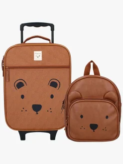 Børn Kidzroom Tasker-Beary Excited Rygsæk 5L & Kuffert, Brun