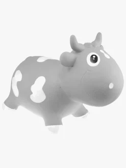 KidZZfarm Udelegetøj-Hoppedyr Ko, Grå