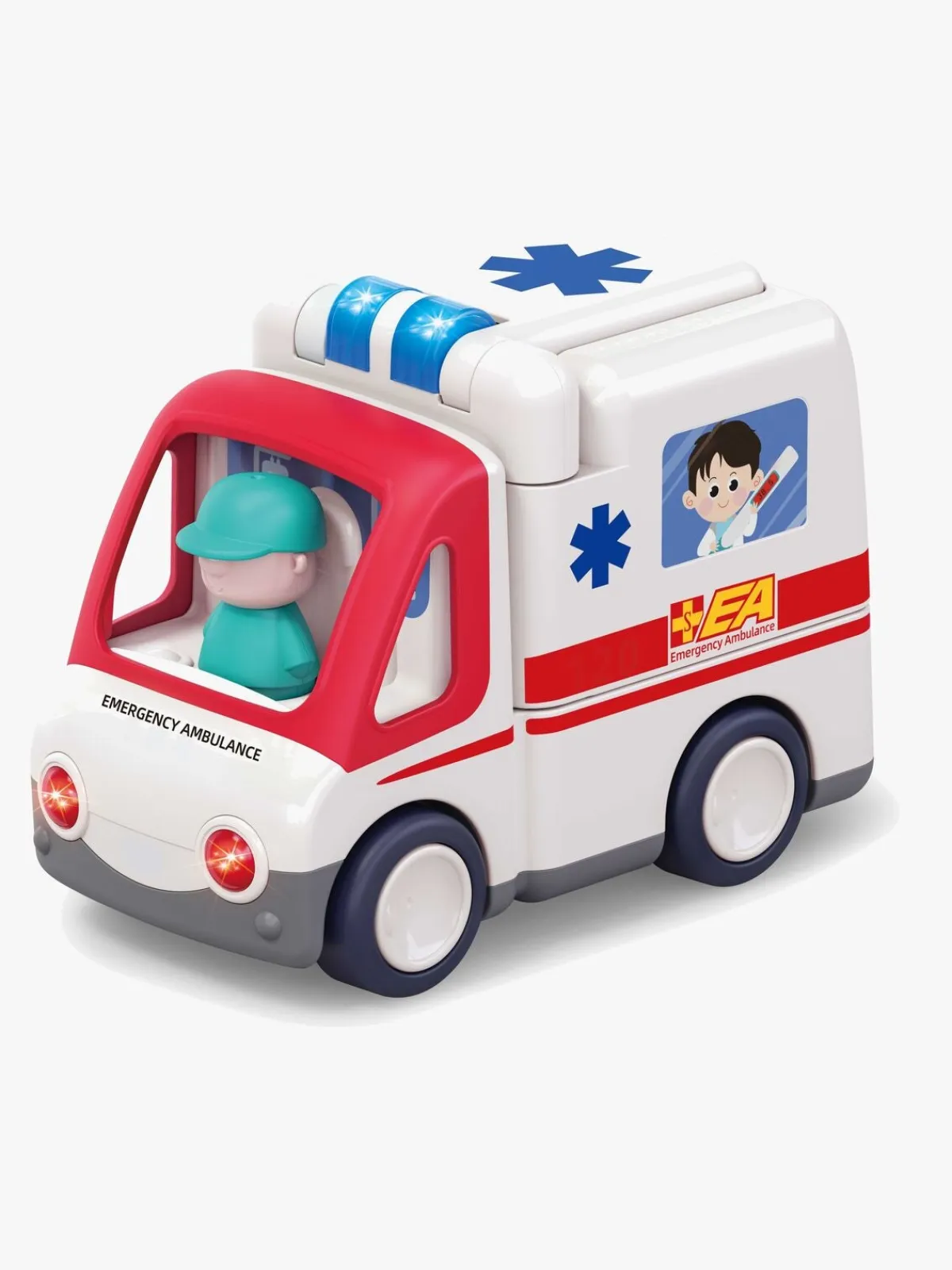 Legetøjsbiler & -Fartøjer|Kinder and Kids Ambulance med Lys- og Lydfunktion, Multifarvet