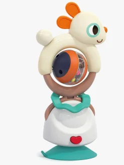 Babylegetøj|Kinder and Kids 2-i-1 Rangle med Sugekop Kanin Flerfarvet