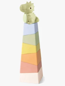 Kinder and Kids Babylegetøj-Stableklodser Dinosaur, Multifarvet