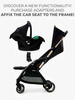 Kinderkraft Rejseklapvogne-APINO Klapvogn, Raven Black