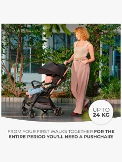 Kinderkraft Rejseklapvogne-APINO Klapvogn, Raven Black