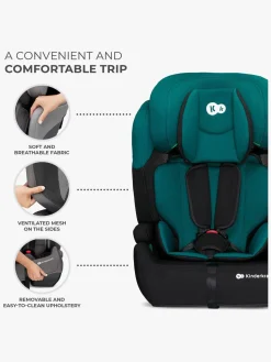 Autostole 9-36 Kg|Kinderkraft COMFORT UP i-Size Autostol, Green Grøn