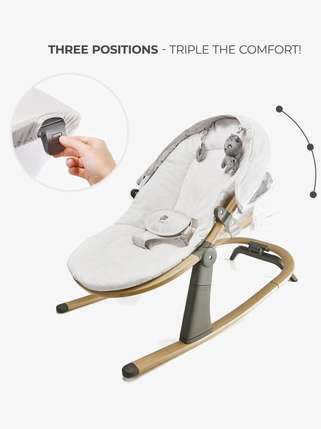 Skråstole & Babygynger|Kinderkraft ELSU Skråstol, Grå