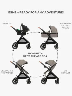 Duo- & Kombivogne|Kinderkraft ESME 2-in-1 Duovogn, Sand Beige