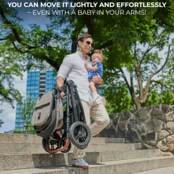 Kinderkraft Duo- & Kombivogne-ESME 2-in-1 Duovogn, Pure Black