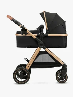Kinderkraft Duo- & Kombivogne-ESME PRO 3-in-1 Duovogn Travelsystem, Pure Black