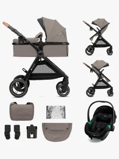 Duo- & Kombivogne|Kinderkraft ESME PRO 3-in-1 Duovogn Travelsystem, Sand Beige