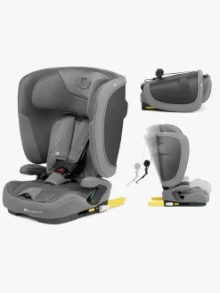 Autostole 9-36 Kg|Kinderkraft FIX2GO i-Size Autostol, Grey Grå