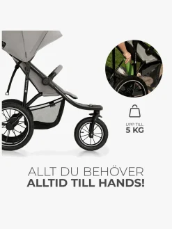 Kinderkraft Aktivitetsvogne-HELSI 2 Terrænvogn, Grey