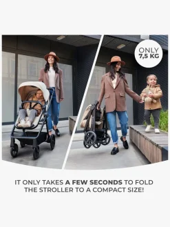 Vognpakker|Kinderkraft 3-i-1 NEWLY Kombivogn Travelsystem, Sand Beige