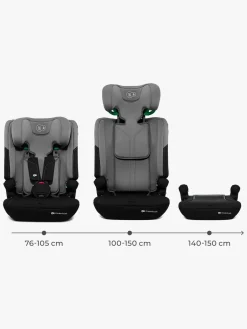 Autostole 9-36 Kg|Kinderkraft I-COMFY i-Size Autostol, Dark Grey Grå