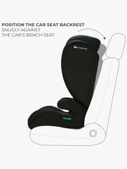 Autostole 15-36 Kg|Kinderkraft I-SPARK i-Size Autostol, Black Sort